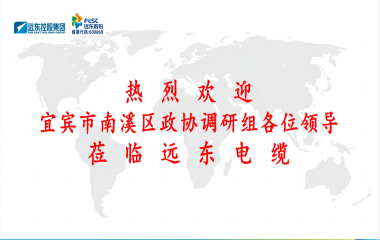 南溪區(qū)政協(xié)黨組書(shū)記、主席余水情率隊(duì)蒞臨遠(yuǎn)東電纜宜賓參觀調(diào)研